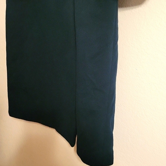 Vintage Liz Baker Wool Shell Long Jacket Double Breasted Overcoat TEAL Sz 8 WARM - Picture 7 of 15